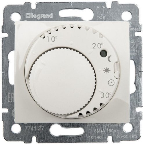 Терморегулятор механический с датчиком без рамки Legrand Valena 0С +30С слоновая кость картинка